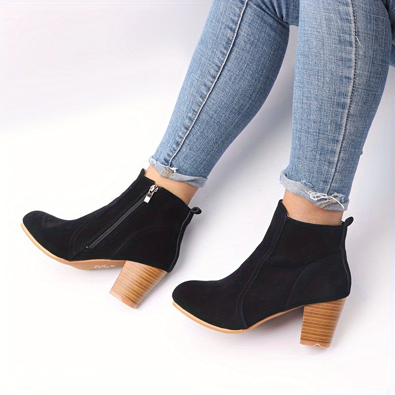 Maryline™ – Stable Heeled Ankle Boots for Long-lasting Comfort
