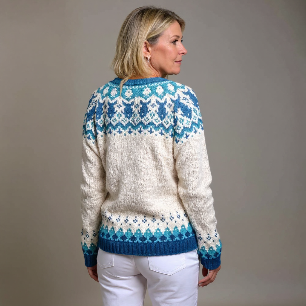 Eva | Vintage Islandske Håndlavede Cardigan