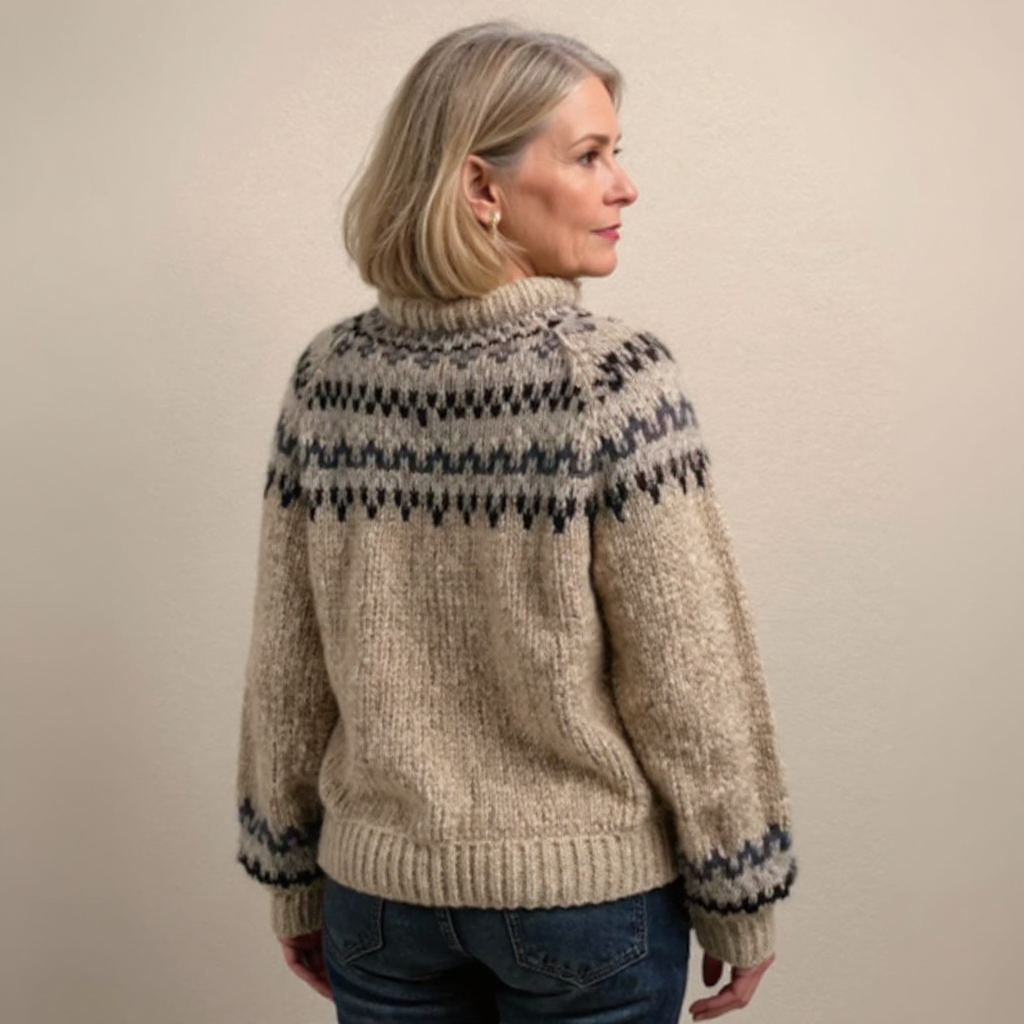 Ashley | Vintage Håndlavet Islandsk Jumper