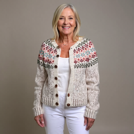 Madelyne | Vintage Islandske Cardigan