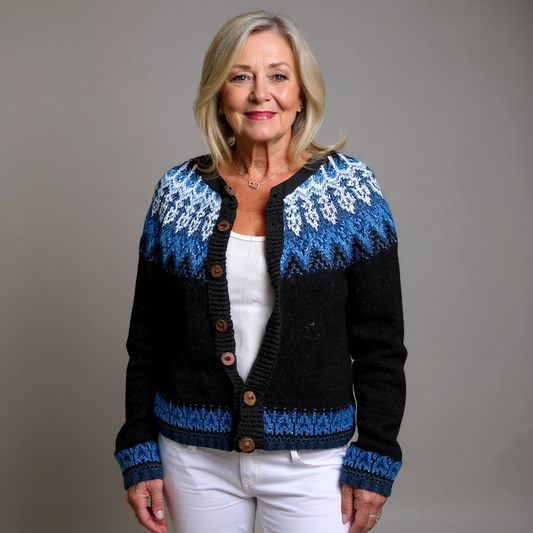 Helen | Vintage Håndlavet Islandske Cardigan