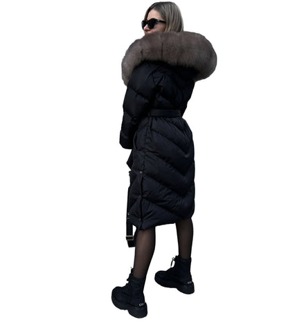 MADRI™ - ELEGANT BOMULDSFRACKE MED PELSKRAVE