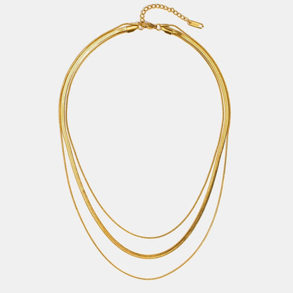 Gold Multistrand Chain Necklace