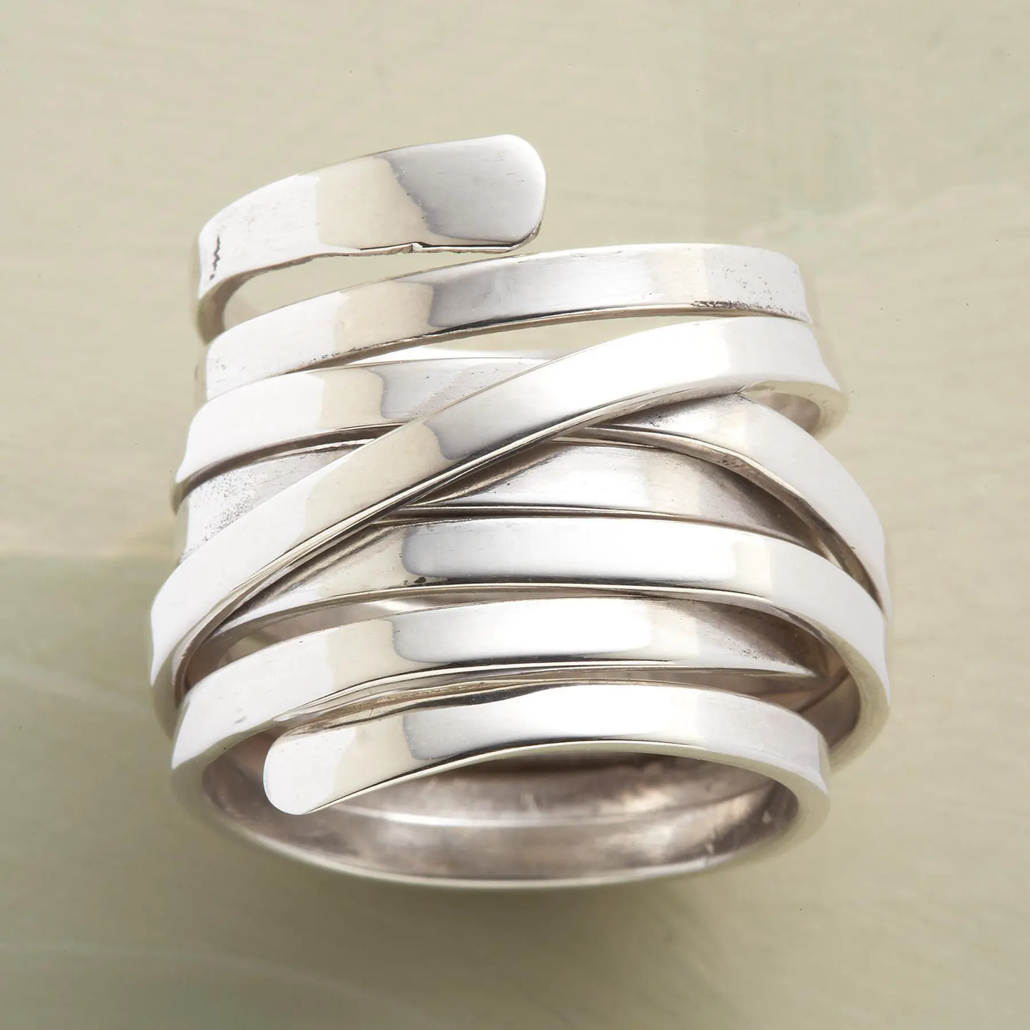 Bliss™ - Anillo vintage grueso de plata
