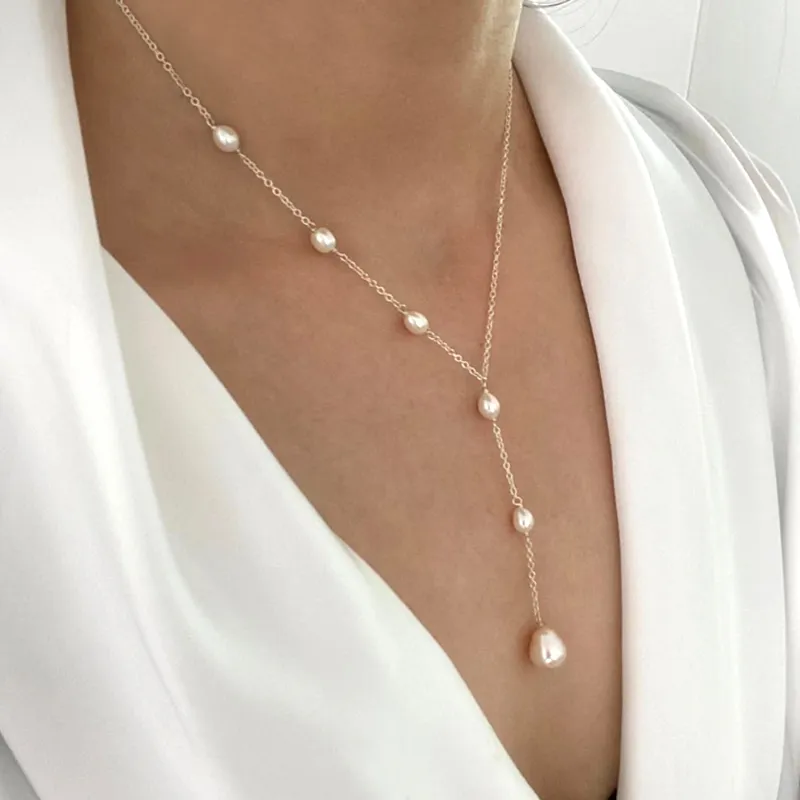 Vintage Pearl Drop Necklace