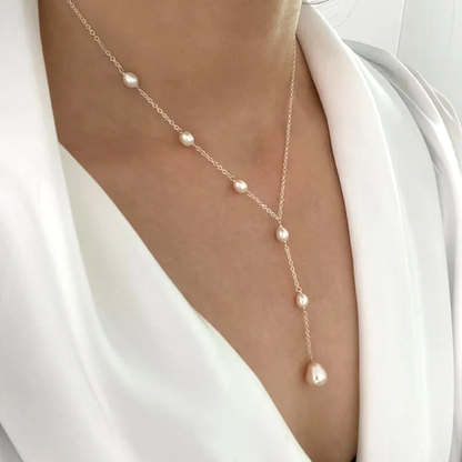 Vintage Pearl Drop Necklace