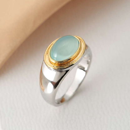 Gabi™ - Vintage Green Moonstone Ring