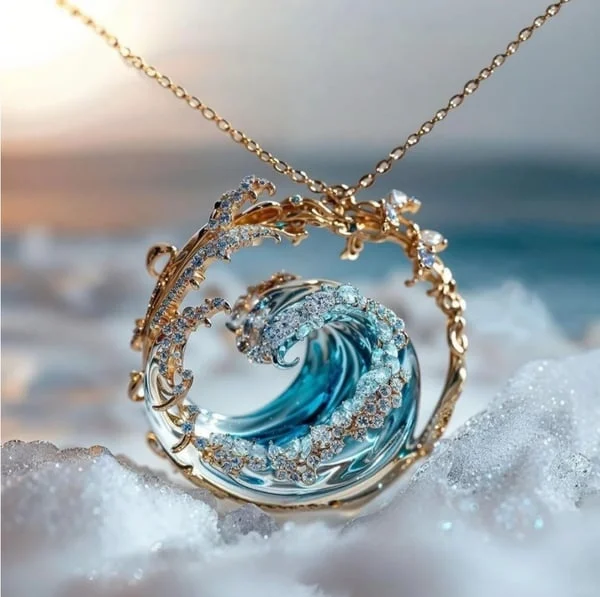 Suspended Necklace Ocean's Oath