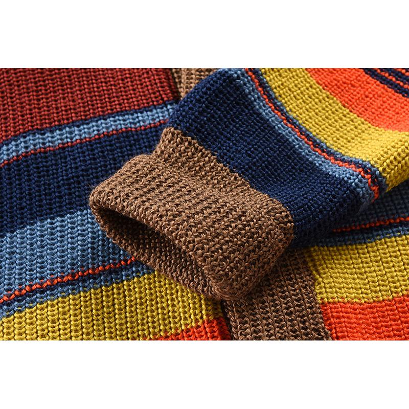 H&L Men's Colorblock Lapel Sweater Jacket