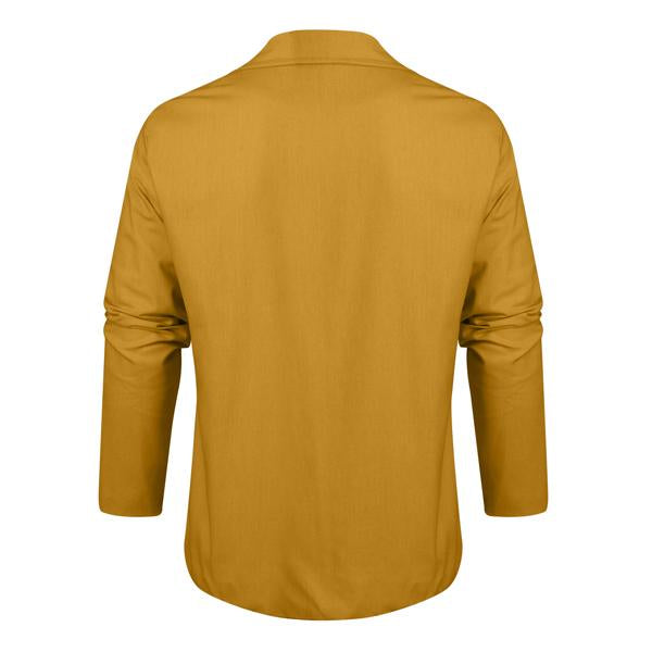 H&L Men's Loose Cotton and Linen Suit Jacket