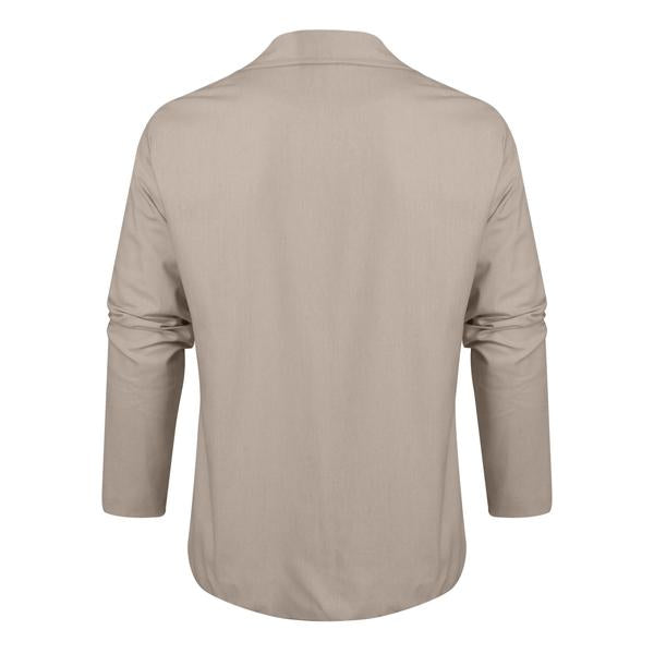 H&L Men's Loose Cotton and Linen Suit Jacket