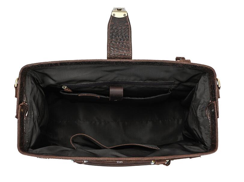 Genuine Leather Duffle Men's Shoulder Bag