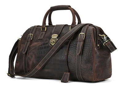 Genuine Leather Duffle Men's Shoulder Bag