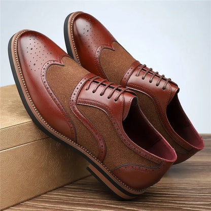 H&L Regent Two-Tone Brogue Oxfords