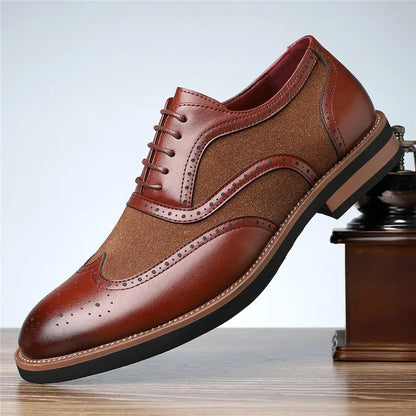 H&L Regent Two-Tone Brogue Oxfords