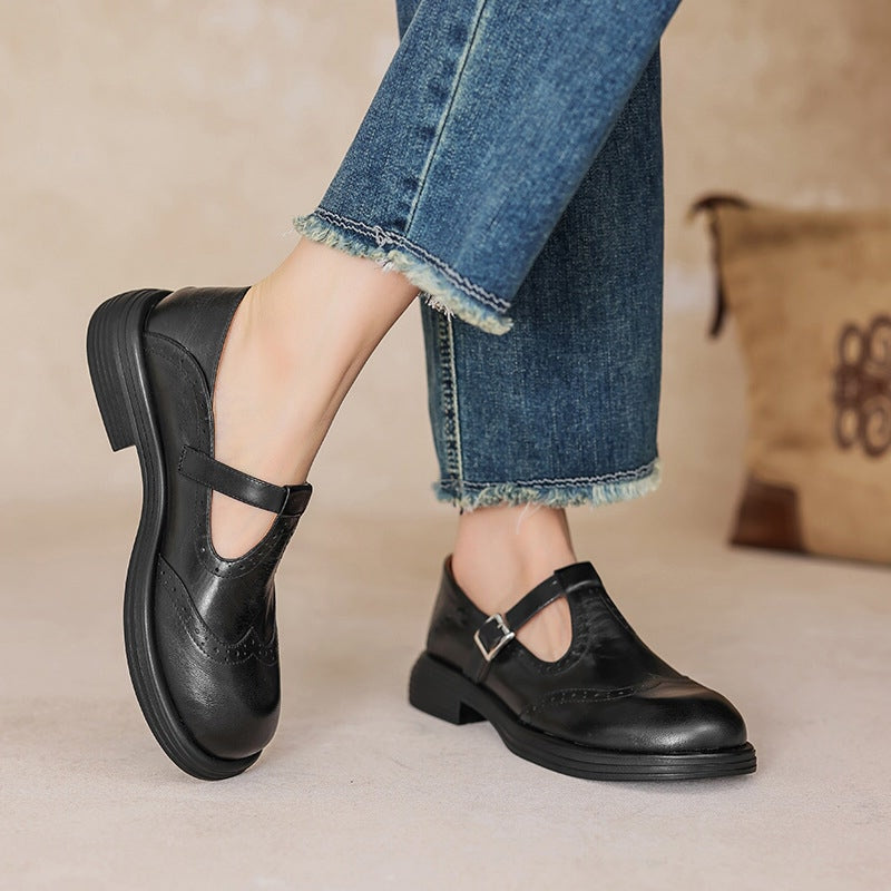 Victoria™ | Elegant Læder Mary Janes