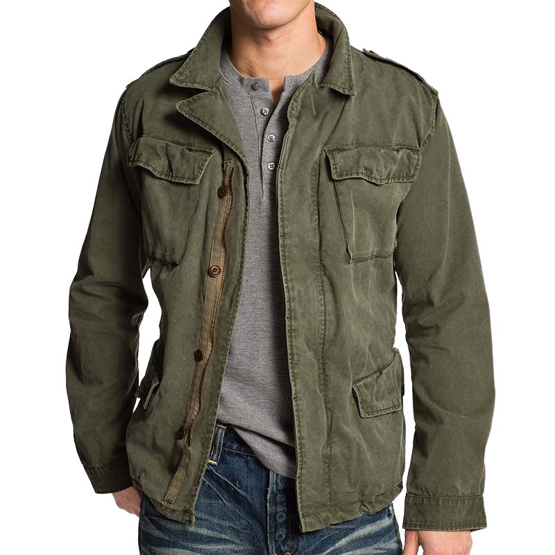 H&L Men's Vintage Casual Workwear Field Jacket
