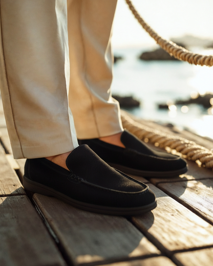 Premium Suede Loafers - Sorte Sål
