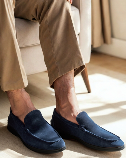 Premium Suede Loafers - Sorte Sål