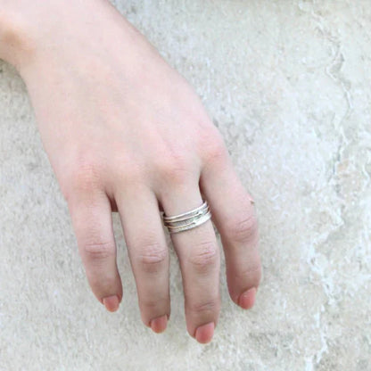 Shine - Vintage Silver Ring Gold Layer